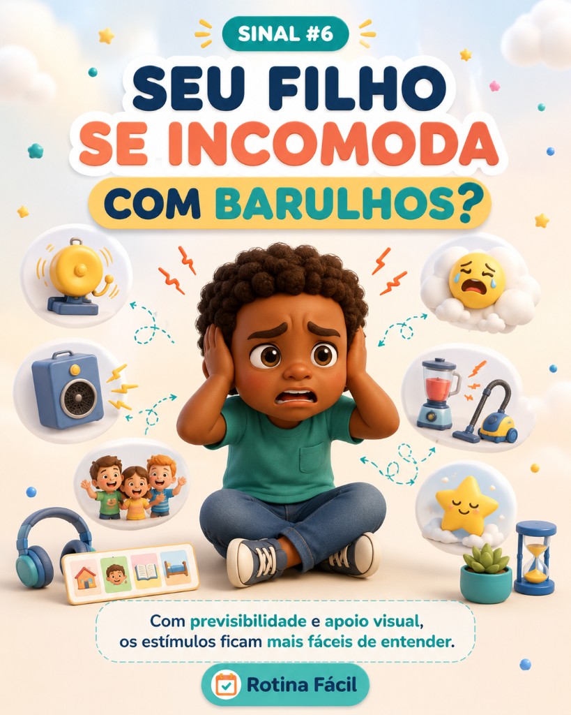 Seu filho se incomoda com barulhos?