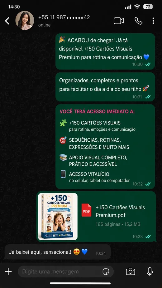 Depoimento via WhatsApp