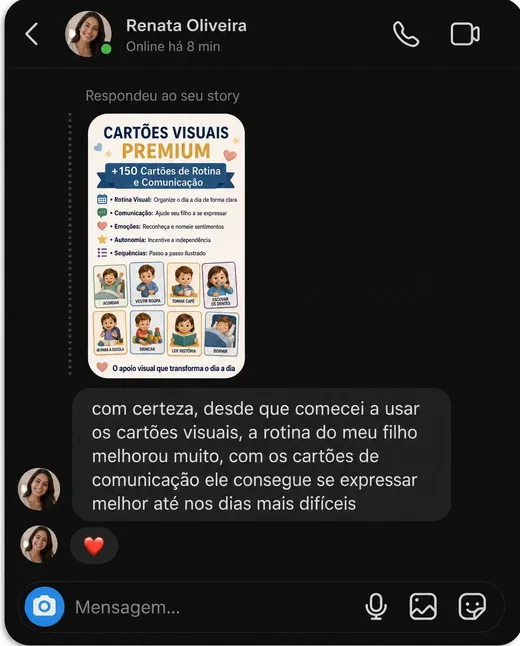 DM no Instagram