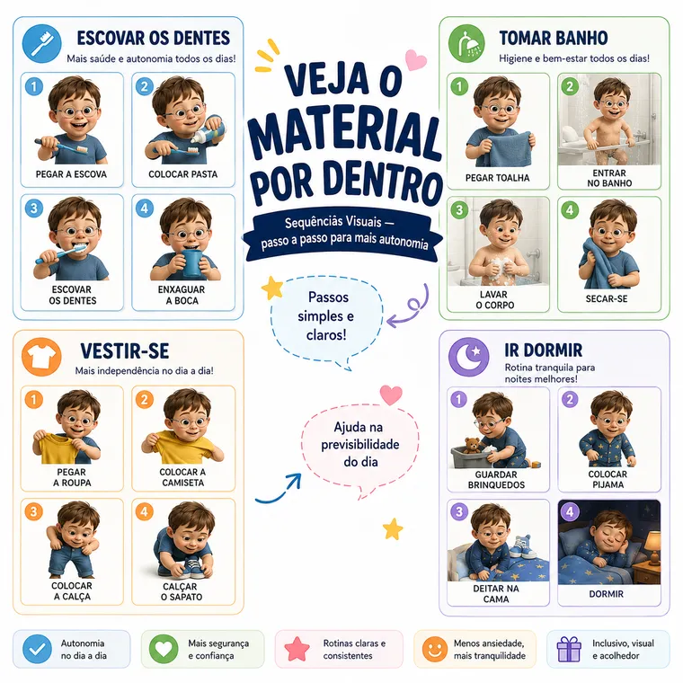 Cartões visuais de comunicação
